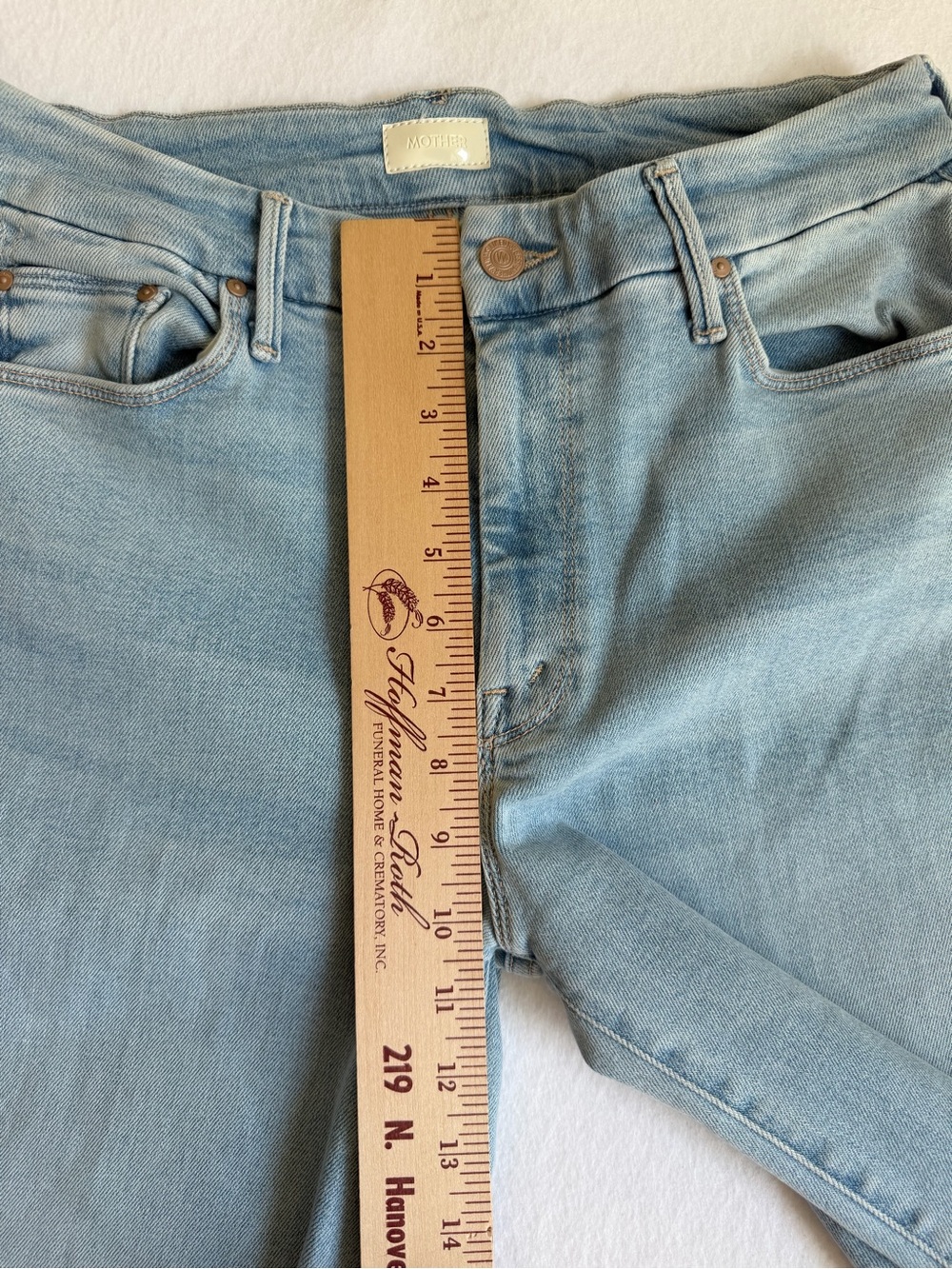 NWOT MOTHER The Roller Sneak Ball’s In Your Court 30 High Rise Wide Leg Flare - Picture 16 of 16